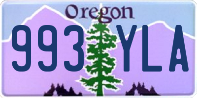 OR license plate 993YLA