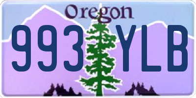 OR license plate 993YLB