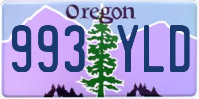 OR license plate 993YLD