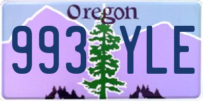 OR license plate 993YLE