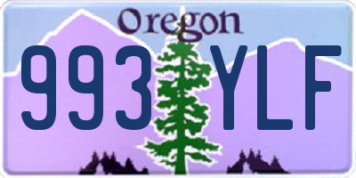 OR license plate 993YLF