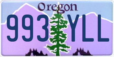 OR license plate 993YLL