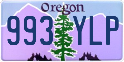 OR license plate 993YLP