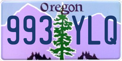 OR license plate 993YLQ