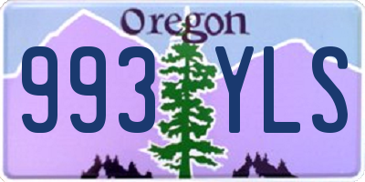 OR license plate 993YLS