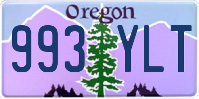 OR license plate 993YLT