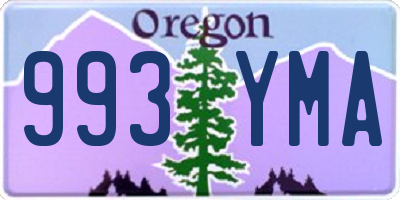 OR license plate 993YMA