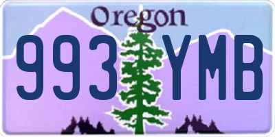 OR license plate 993YMB