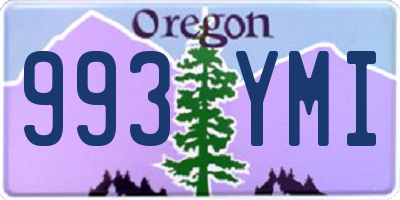 OR license plate 993YMI