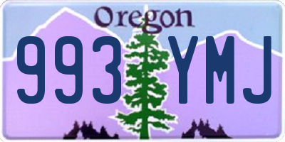 OR license plate 993YMJ