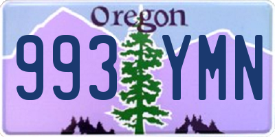 OR license plate 993YMN