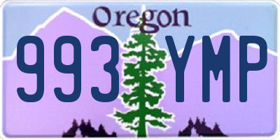 OR license plate 993YMP