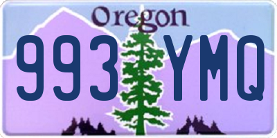 OR license plate 993YMQ