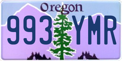 OR license plate 993YMR