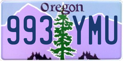 OR license plate 993YMU