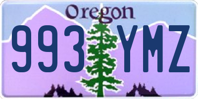 OR license plate 993YMZ