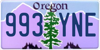 OR license plate 993YNE