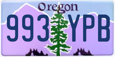OR license plate 993YPB