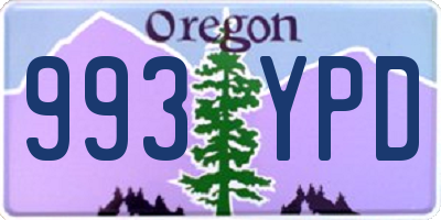 OR license plate 993YPD