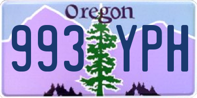 OR license plate 993YPH