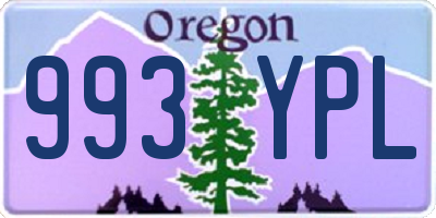 OR license plate 993YPL