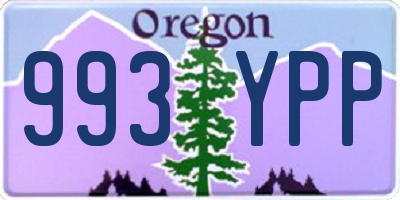 OR license plate 993YPP