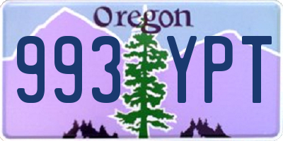 OR license plate 993YPT