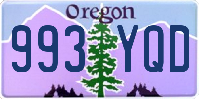 OR license plate 993YQD