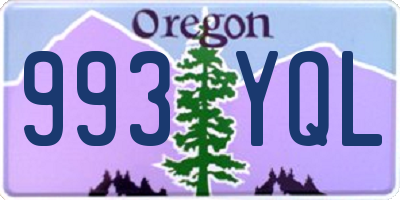 OR license plate 993YQL