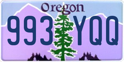 OR license plate 993YQQ