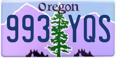 OR license plate 993YQS