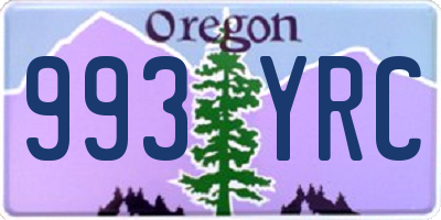 OR license plate 993YRC