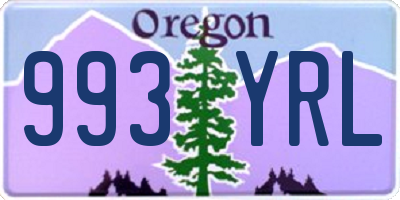 OR license plate 993YRL