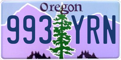 OR license plate 993YRN