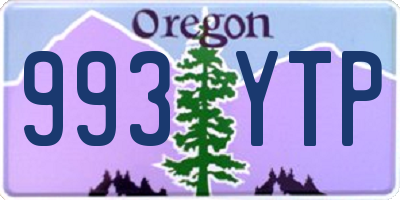 OR license plate 993YTP