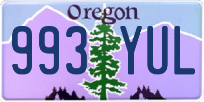 OR license plate 993YUL