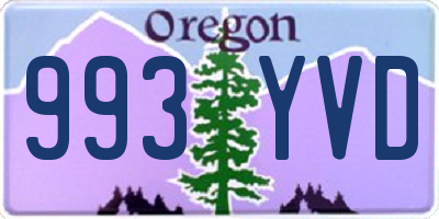 OR license plate 993YVD
