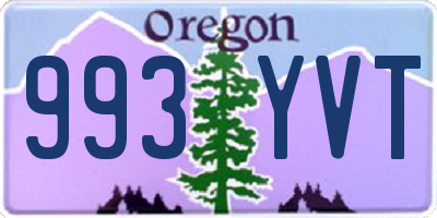 OR license plate 993YVT