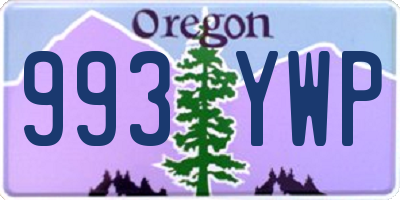 OR license plate 993YWP