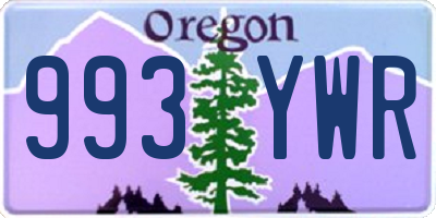 OR license plate 993YWR