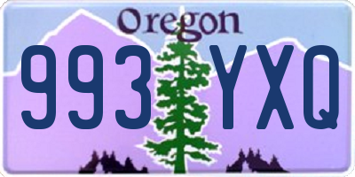 OR license plate 993YXQ