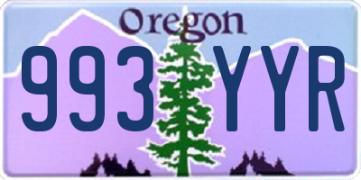 OR license plate 993YYR