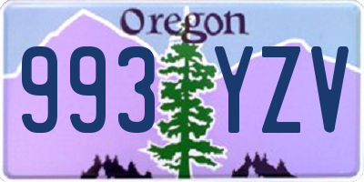 OR license plate 993YZV