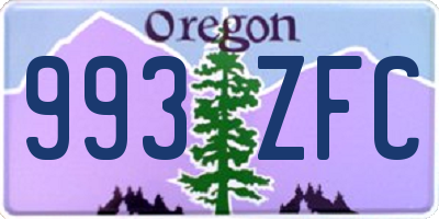 OR license plate 993ZFC