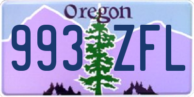 OR license plate 993ZFL