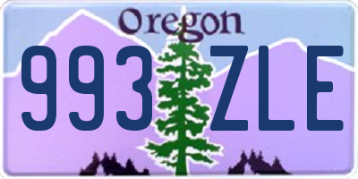 OR license plate 993ZLE