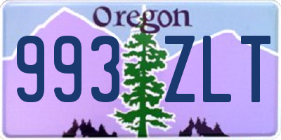 OR license plate 993ZLT