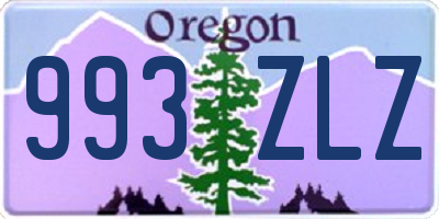 OR license plate 993ZLZ