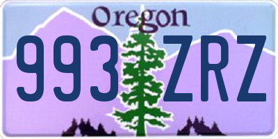 OR license plate 993ZRZ