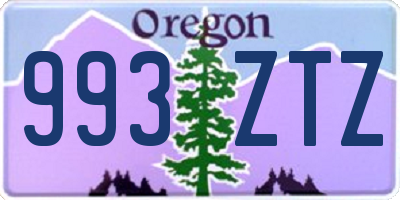 OR license plate 993ZTZ